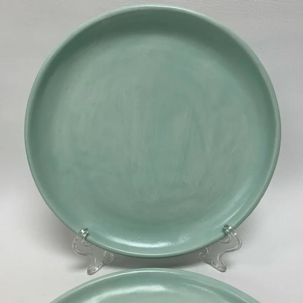 Everyware Salad Plates Hand made‎ in Mexico Lot of 2 - Heavy 9 5/8